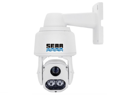 Optical, camera based non-contact water level, surface velocity and volumetric flow rate or discharge measurement