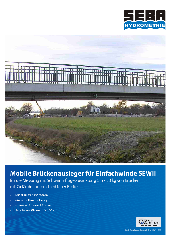 Broschüre Mobile Brückenausleger für Einfachwinde SEWII