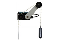 Low-cost angle encoder for precise detection of water level variations with float and counterweight 