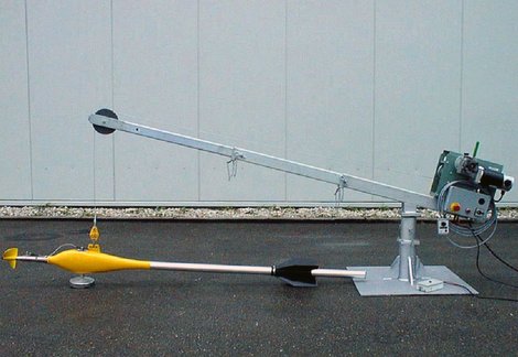 Brückenausleger zur mobile Durchflussmessungen