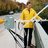 Brückenausleger zur mobile Durchflussmessungen