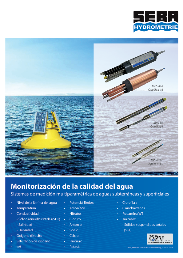 Folleto Monitoreo de la calidad del agua
