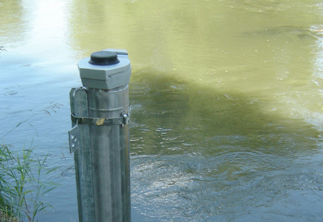 Messdatensammler Wasserstandsmessung, Temperatur- und Leitfähigkeitsmessung