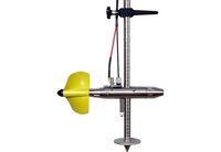 Hydrological impeller/ vane to measure flow velocity, in open channel flow applications.
