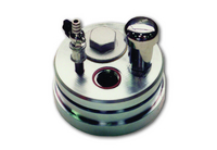 Level caps/level pipe closures for groundwater measuring points